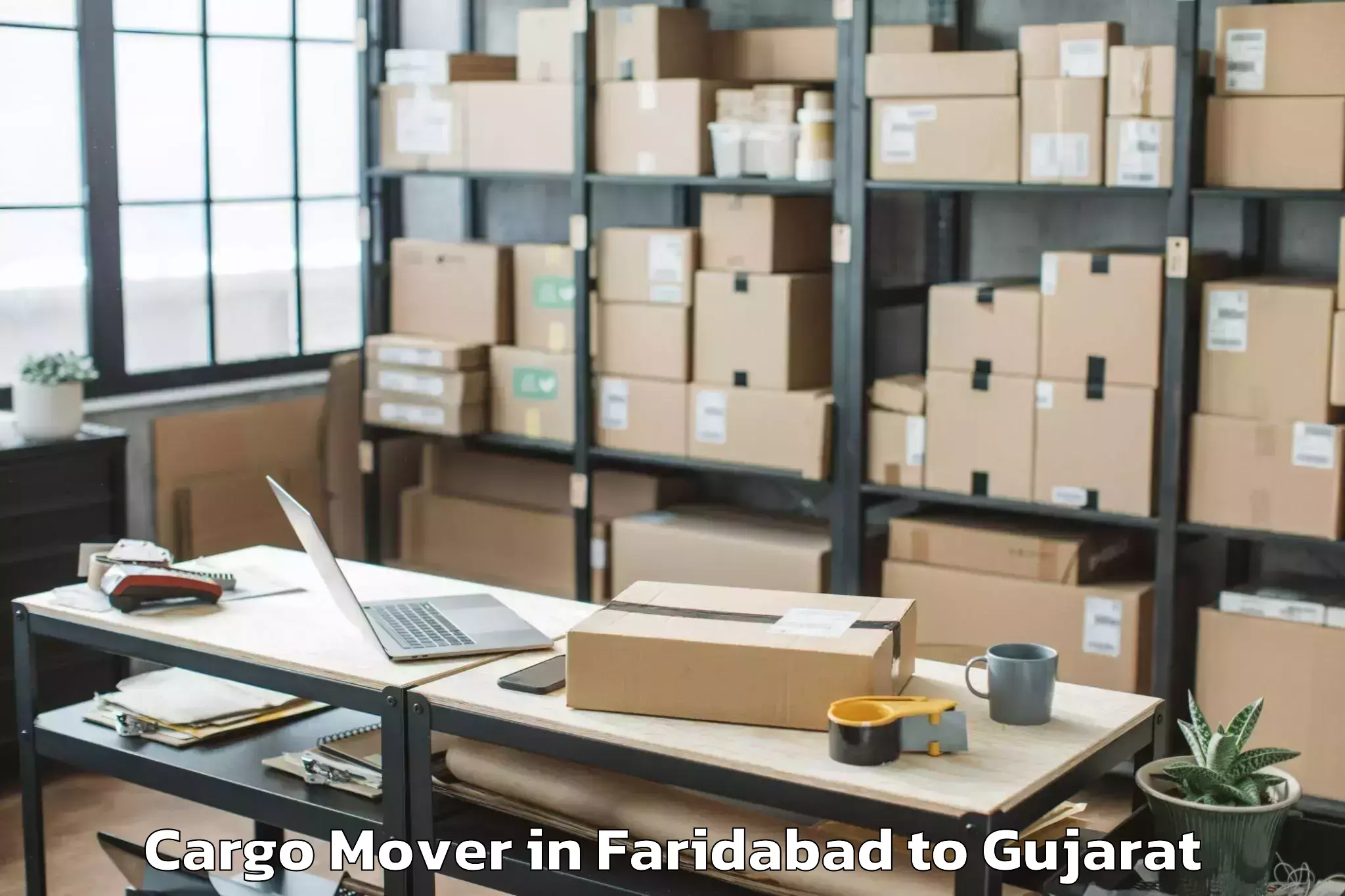 Affordable Faridabad to Keshod Cargo Mover